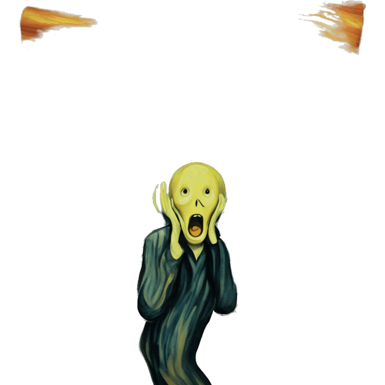 Van Gogh's the scream emoji