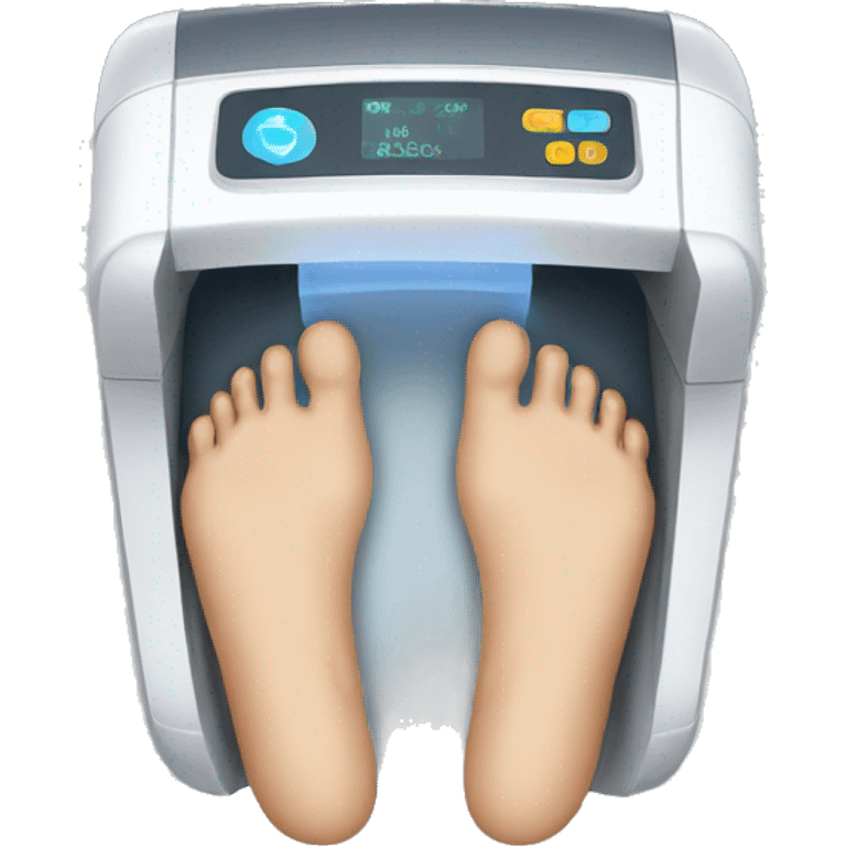 foot scanner emoji