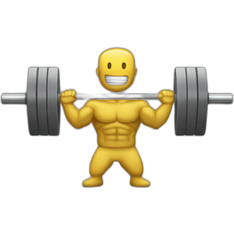 barbell military press emoji