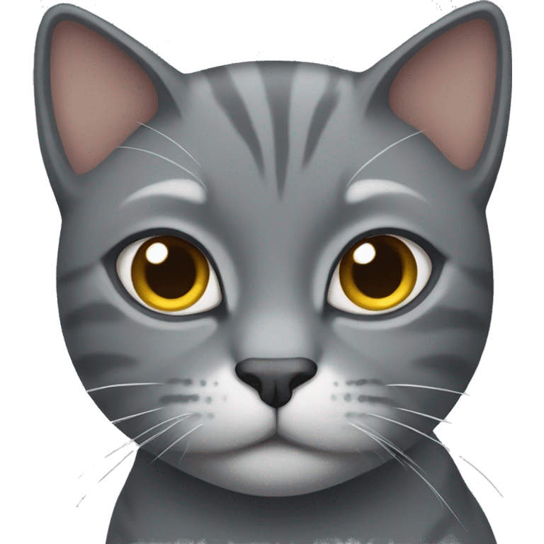 Gray cat emoji