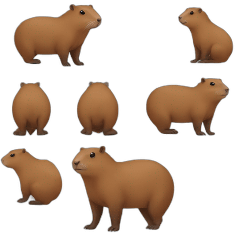 One men capybara emoji