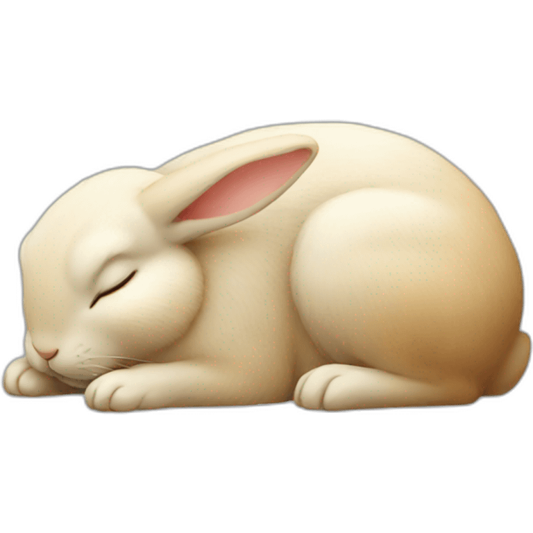 rabbit sleeping emoji