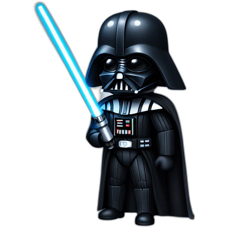 Darth Vader with a light saber  emoji