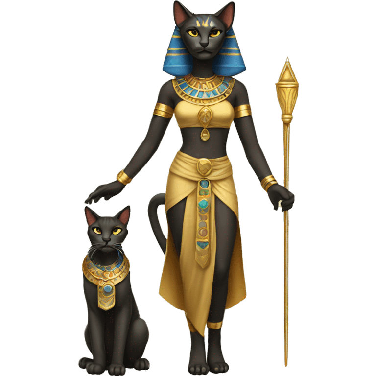 bastet goddess full body  emoji