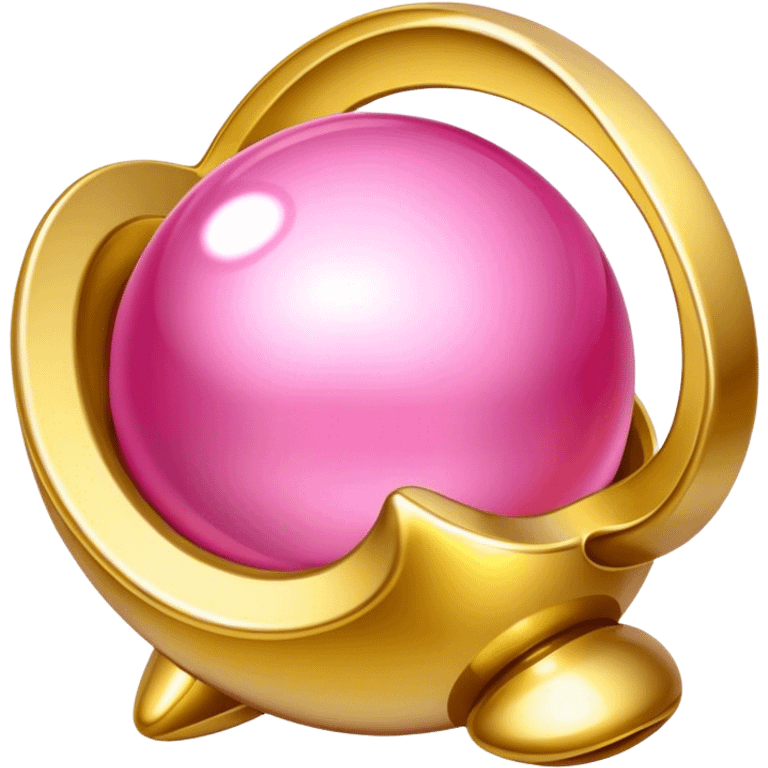 belief gold pink emoji