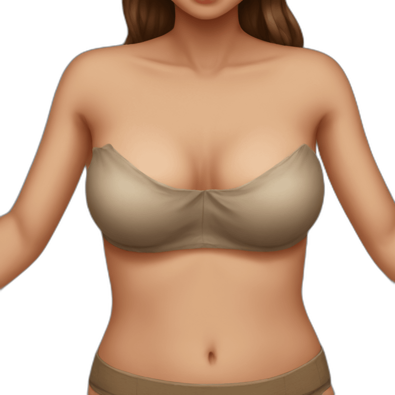 Woman chest for real emoji