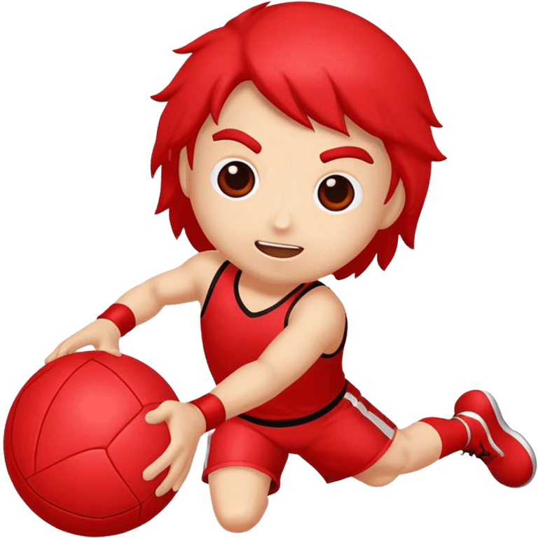 red dodgeball  emoji