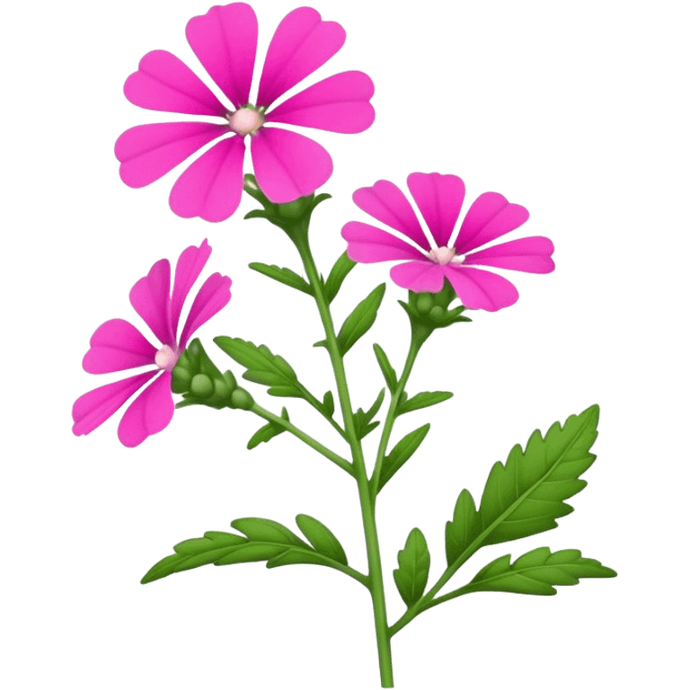 verbena flower, single stem emoji