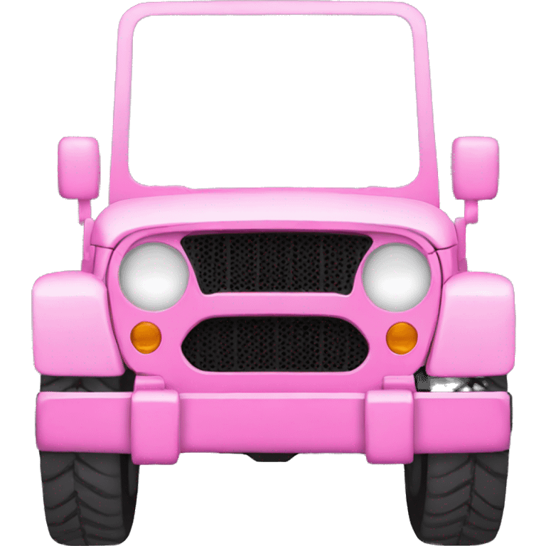 pink jeep front view emoji