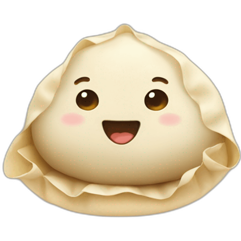 A cute dumpling  emoji