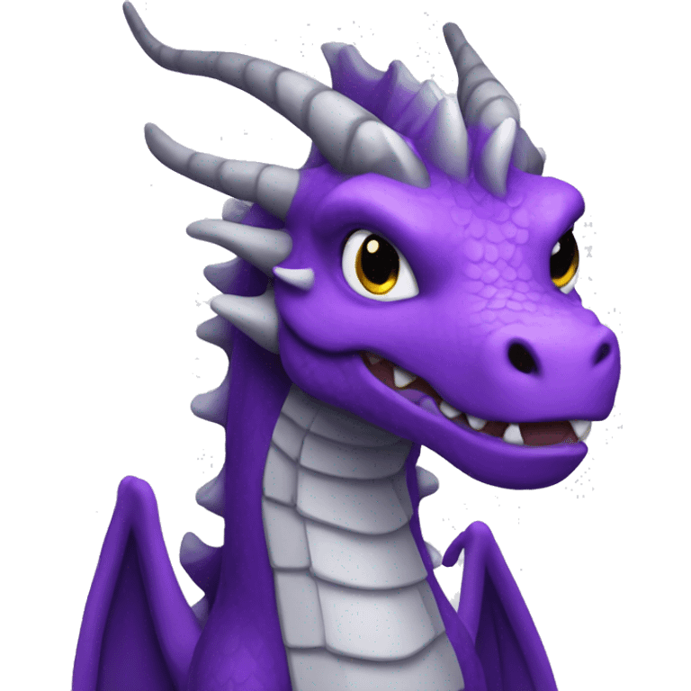 Purple dragon holiday emoji