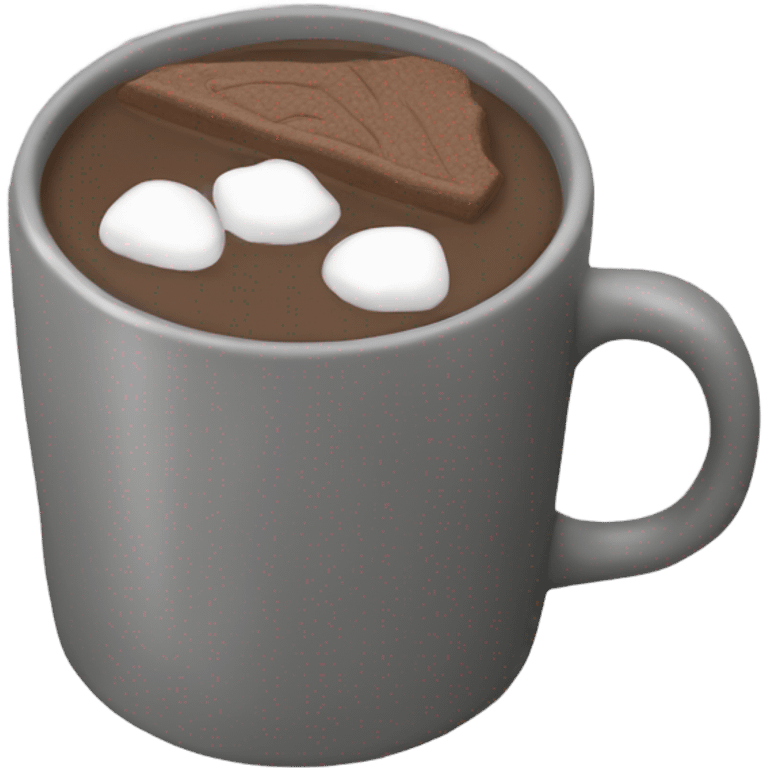 A brown blanket and hot chocolate in a grey cup emoji