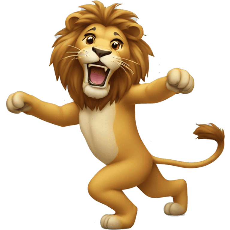 Lion qui danse  emoji