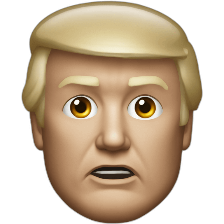 Donald trump in a Hannibal lector restraint emoji