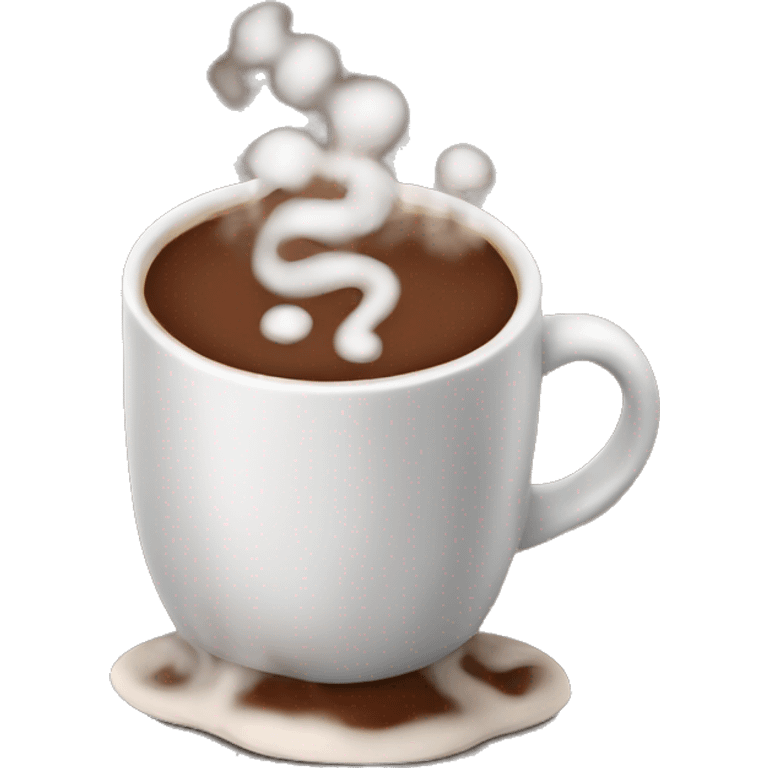 Hot cocoa steaming emoji