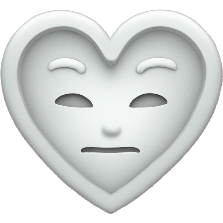 Heart white emoji