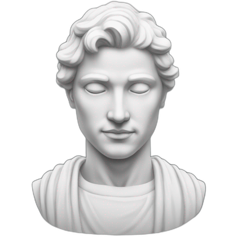 White marble estatue emoji