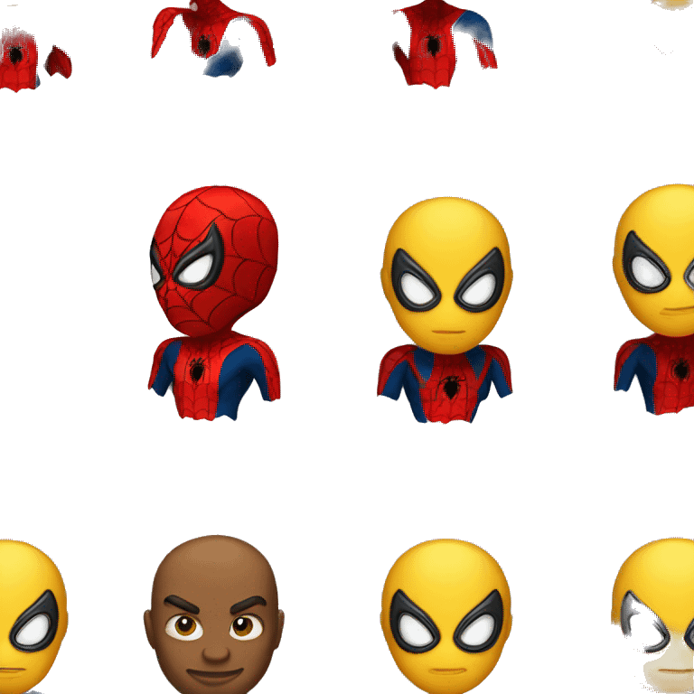 spiderman yellow emoji emoji