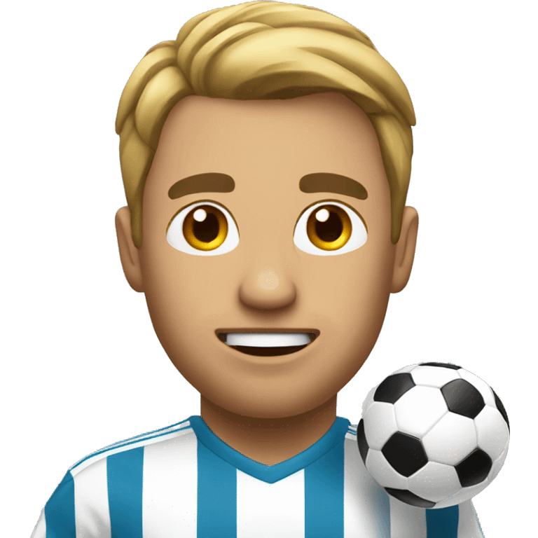 Man play soccer emoji