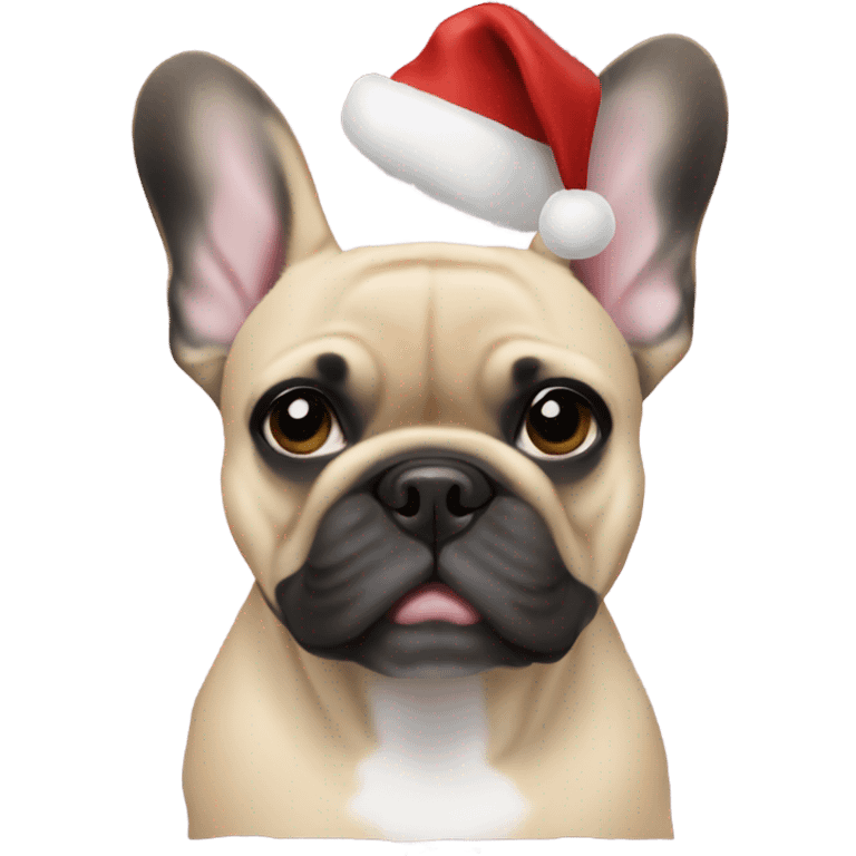 Christmas French Bulldogs emoji