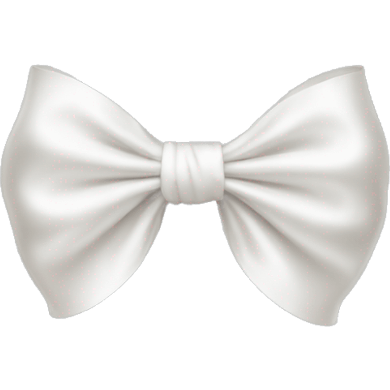 white satin bow emoji