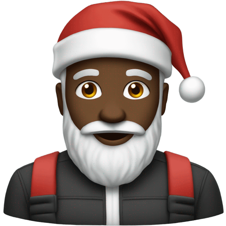 black santa emoji