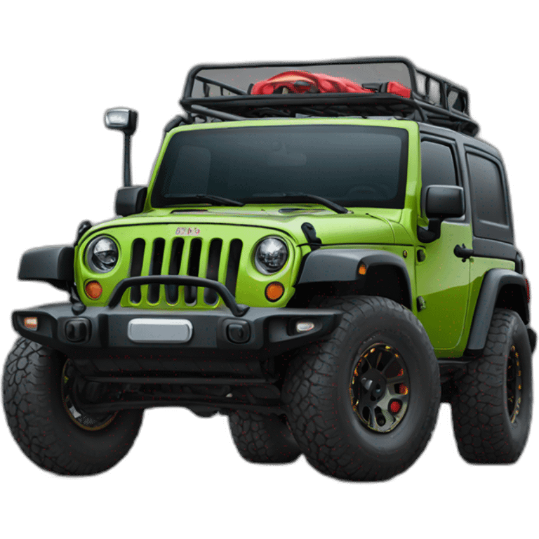 4 doors Lifted jeep wrangler emoji