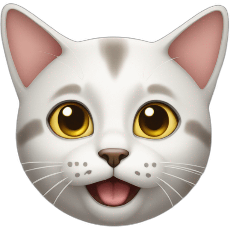 A cat surprised emoji