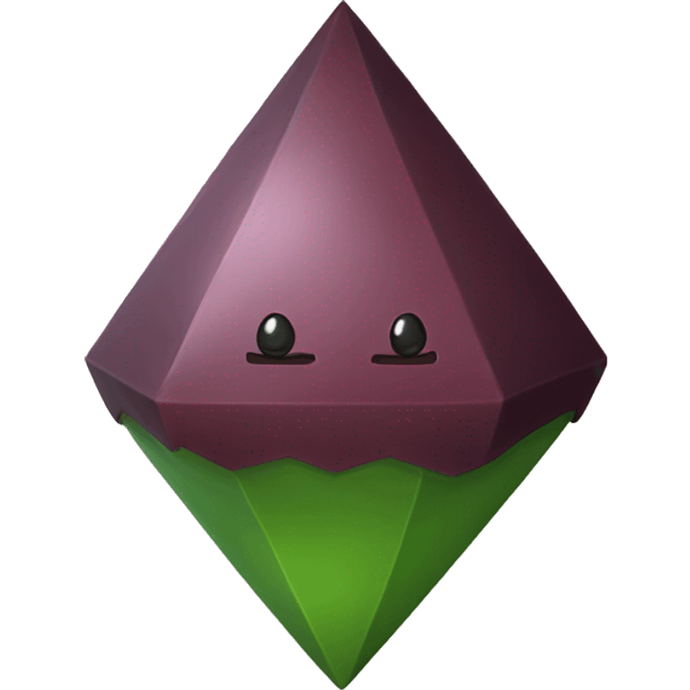 realistic plumbob burgundy emoji