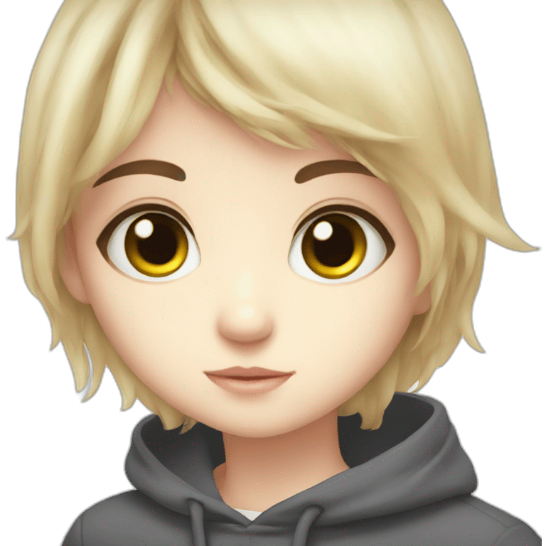 big eyes manga style emoji