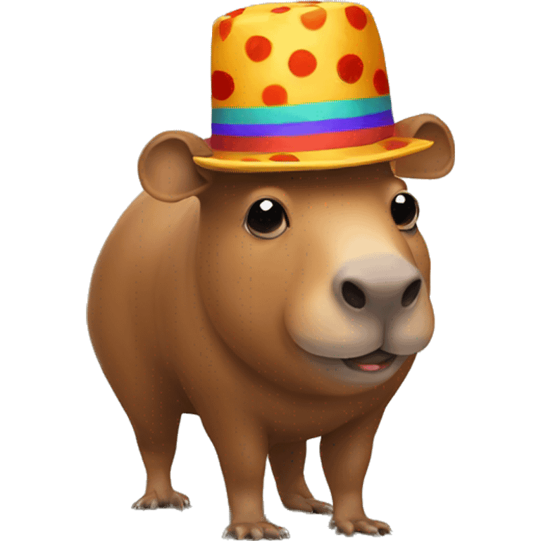 capibara woth clown hat emoji