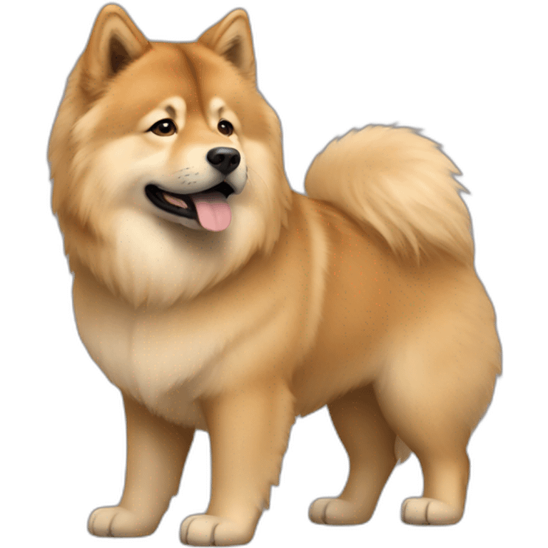 elon musk with Eurasier emoji