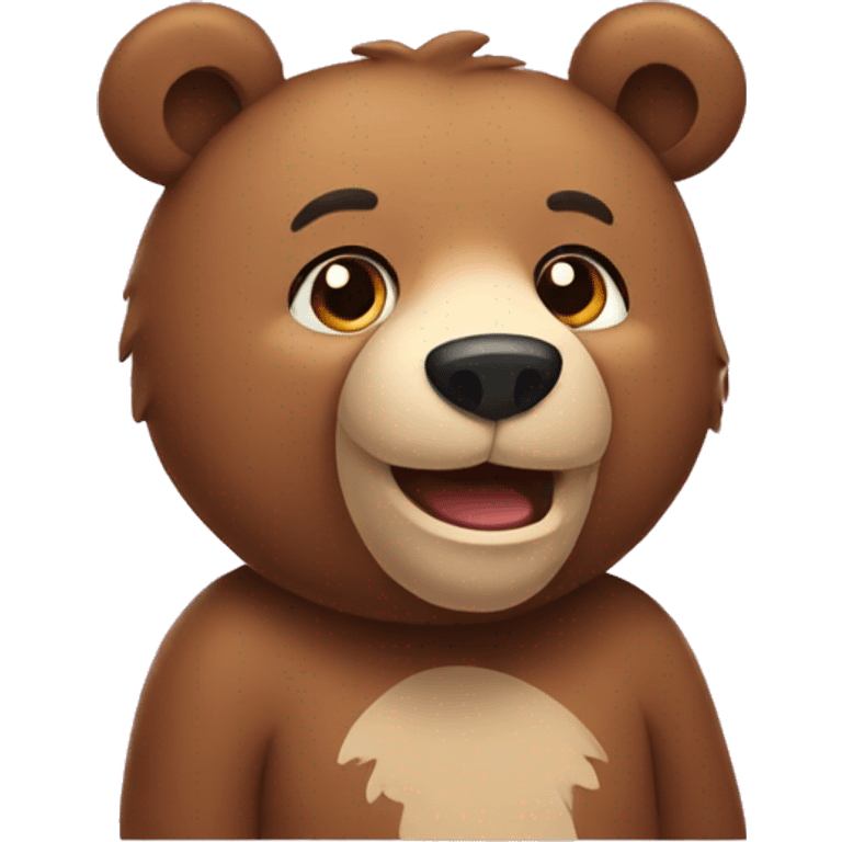  bear with love emoji