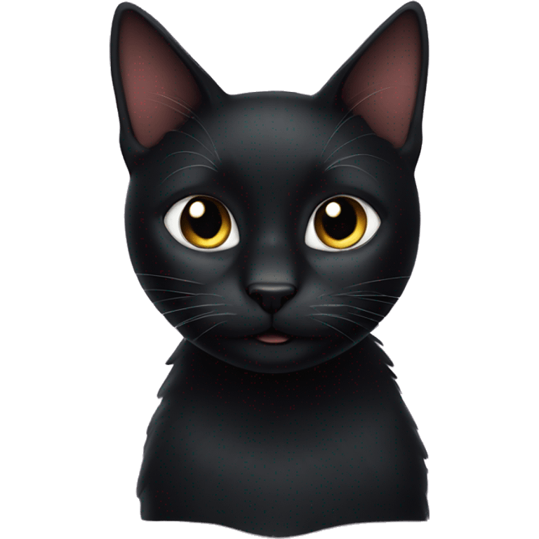 Sweet Black  CAT  emoji