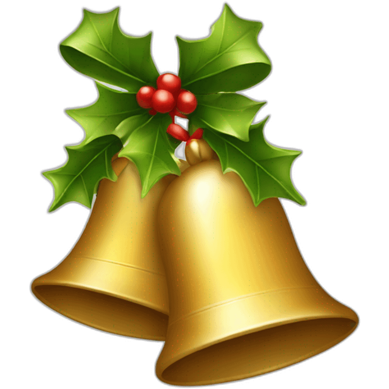 two christmas bells emoji