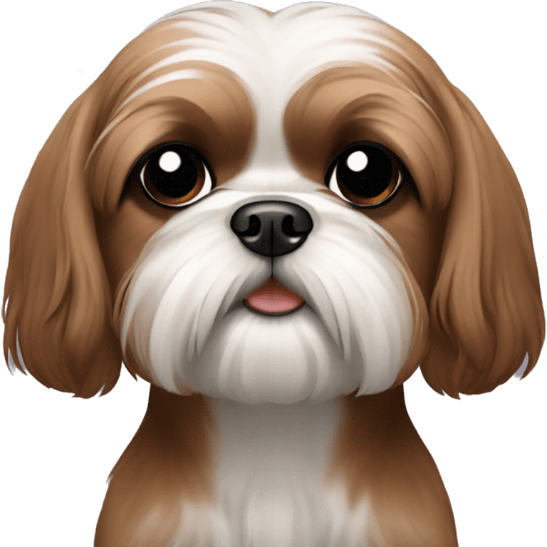 brown shih tzu emoji