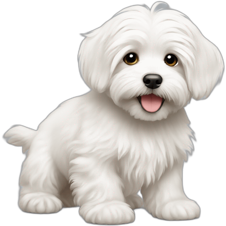 White havanese puppy emoji