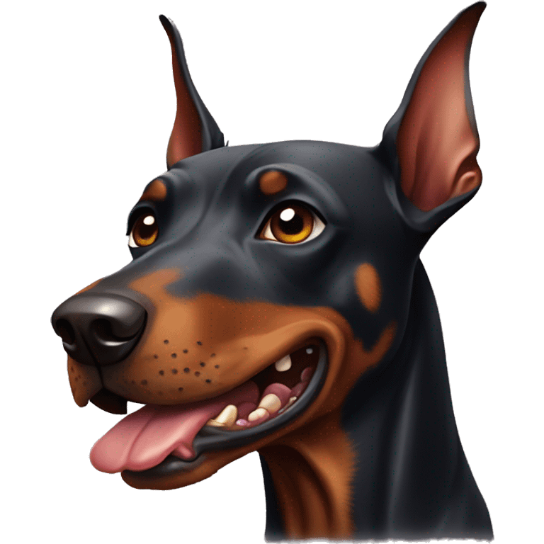 Zombie doberman dog emoji