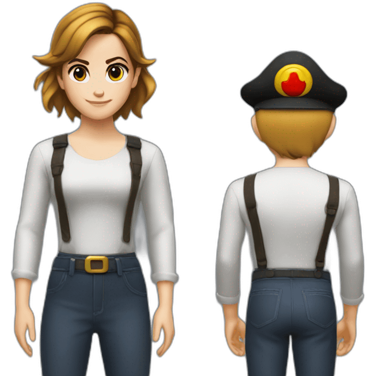 Emma Watson qui joue à Mario emoji