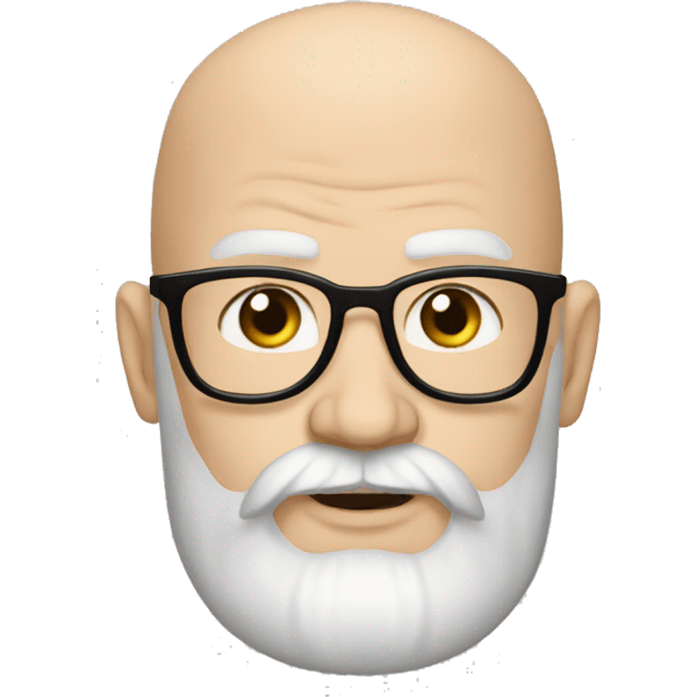 Supreme Leader german bald avec barbe emoji