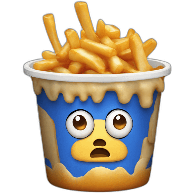 Poutine qui pleure emoji