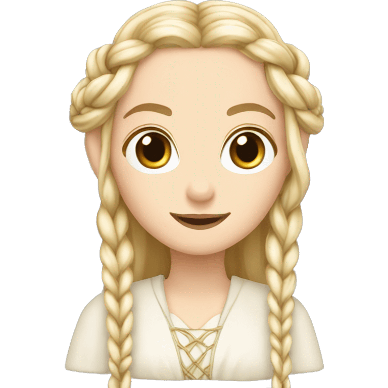 galadriel with braids emoji