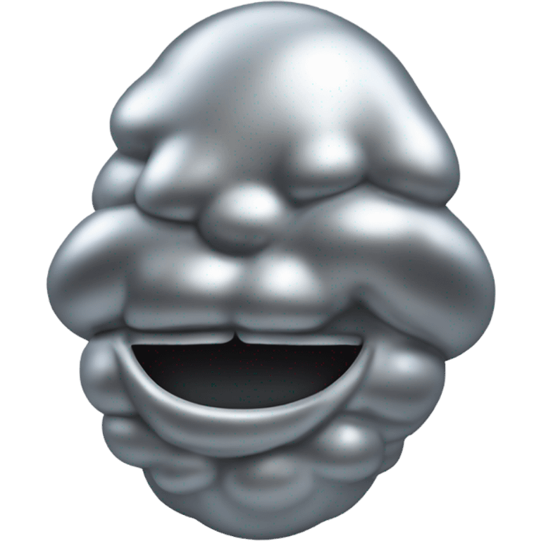 silver poop emoji