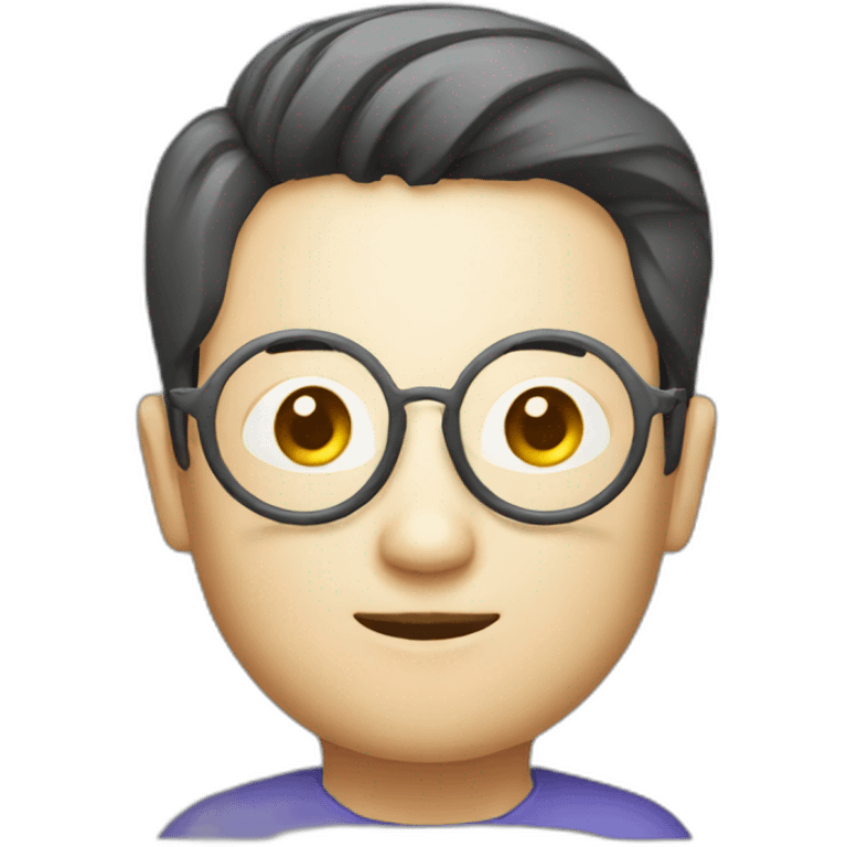 chinese round glasses developer emoji