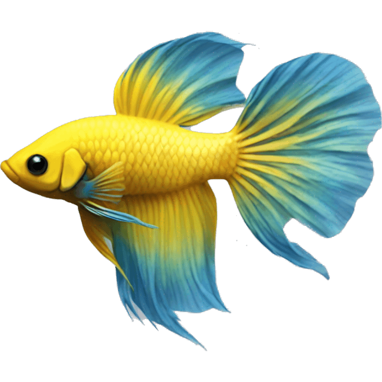 Betta splenden yellow emoji