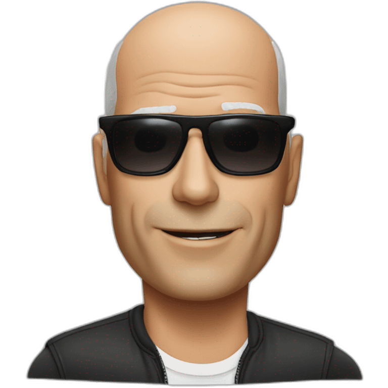 Bruce willis with sunglasses emoji