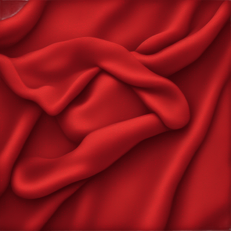 Red folded blanket emoji