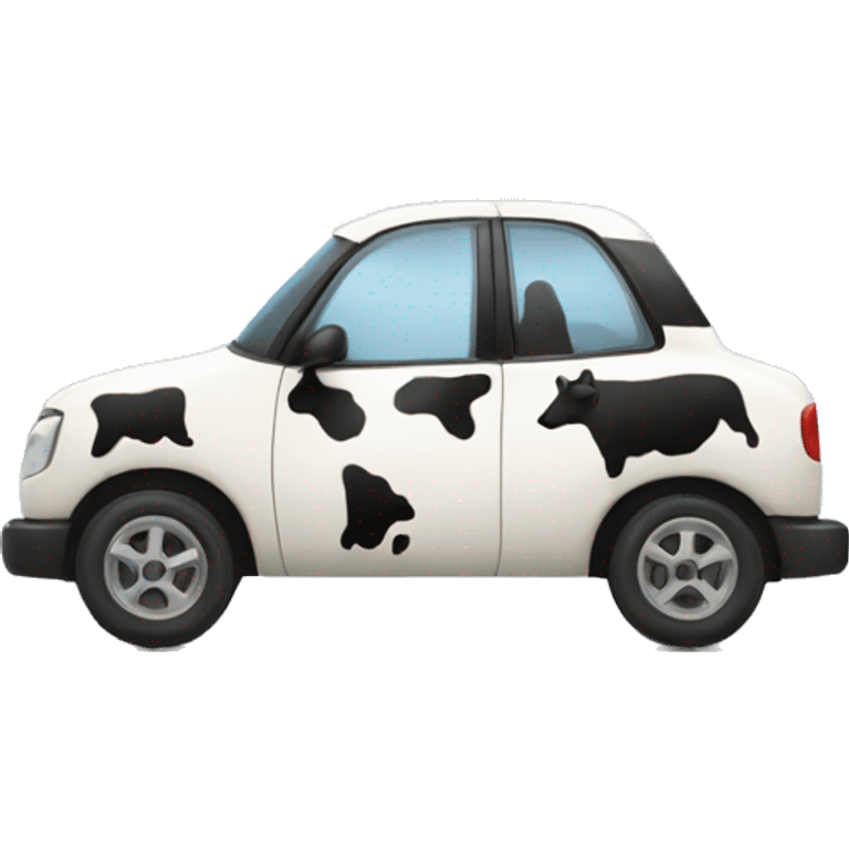 Cow drive car  emoji