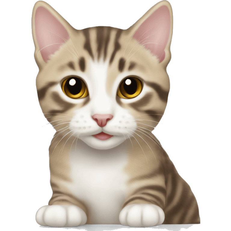 American bobtail kitten emoji