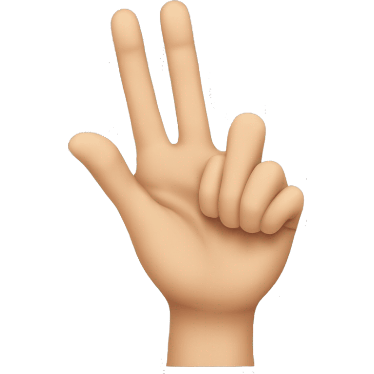 Hand with thumb and little finger up only emoji